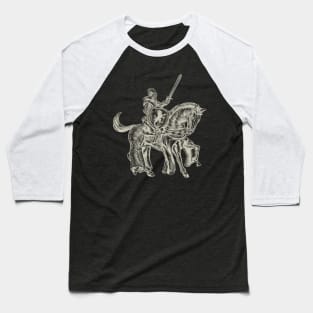medieval knight on a horse Baseball T-Shirt